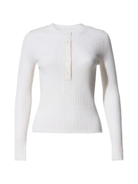 Henley-neck top by PERFECT MOMENT