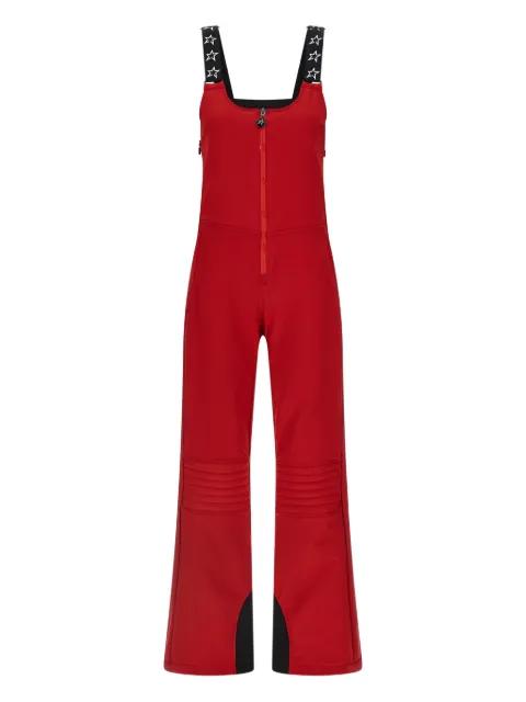 JG bib star-motif ski overalls by PERFECT MOMENT