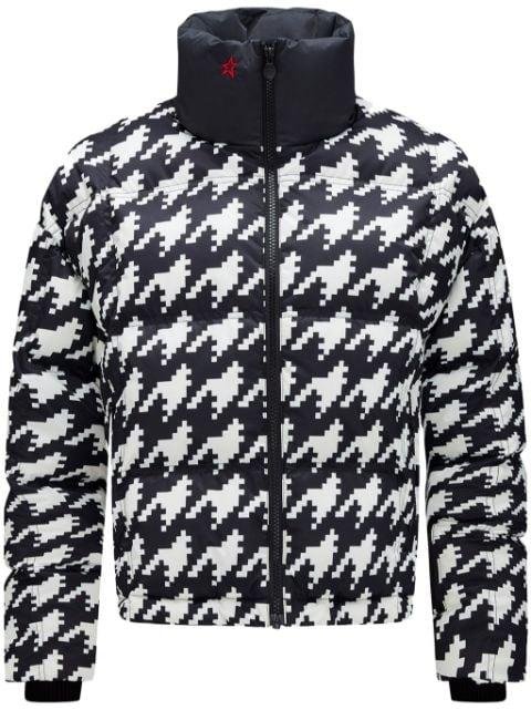 Nevada Duvet houndstooth ski jacket by PERFECT MOMENT