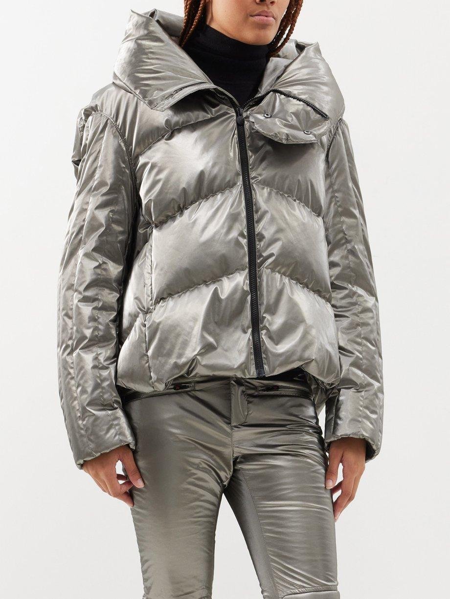 Orelle quilted-star down ski jacket by PERFECT MOMENT
