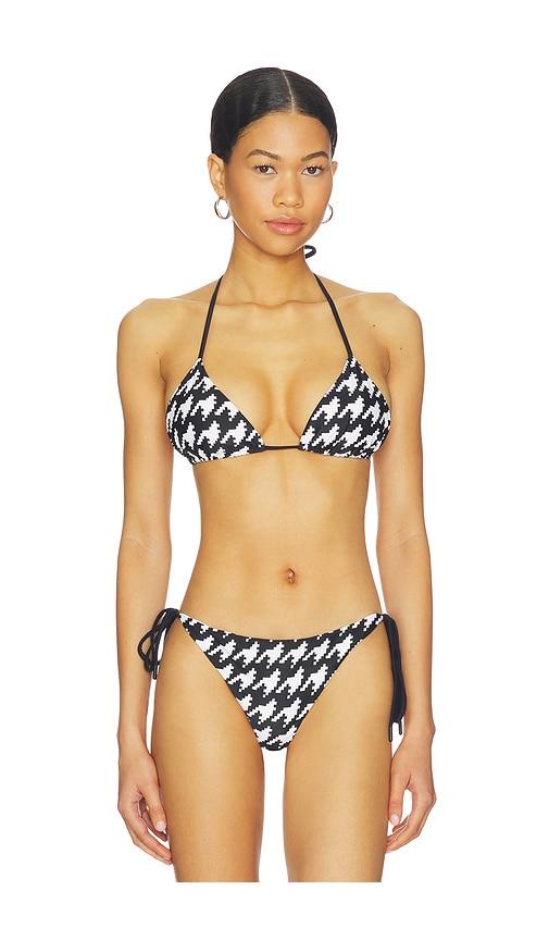Perfect Moment Bikini Top in Black,White by PERFECT MOMENT