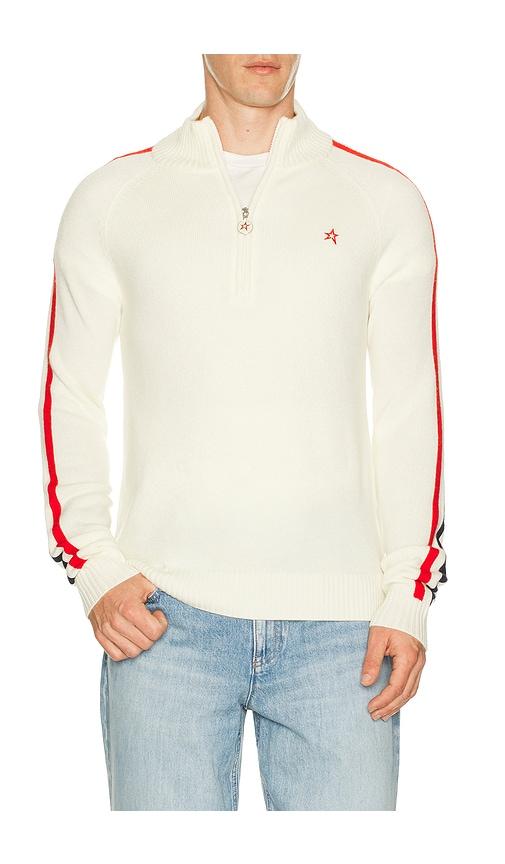 Perfect Moment LA Tour 1/4 Zip Sweater II in Cream by PERFECT MOMENT