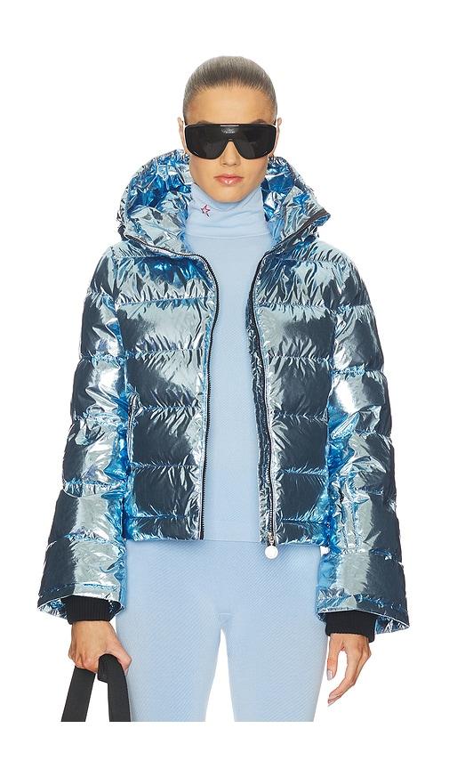 Perfect Moment Polar Flare Ski Jacket II in Blue by PERFECT MOMENT
