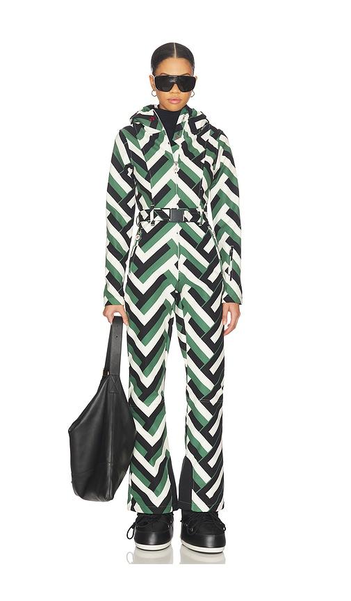 Perfect Moment Tignes Ski Suit II in Green,Black by PERFECT MOMENT
