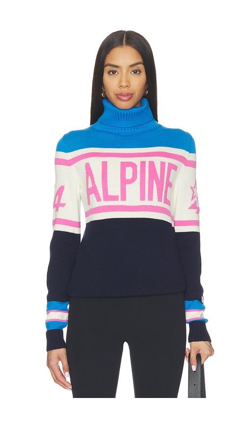 Perfect Moment Womens Alpine Sweater in Navy,Pink by PERFECT MOMENT