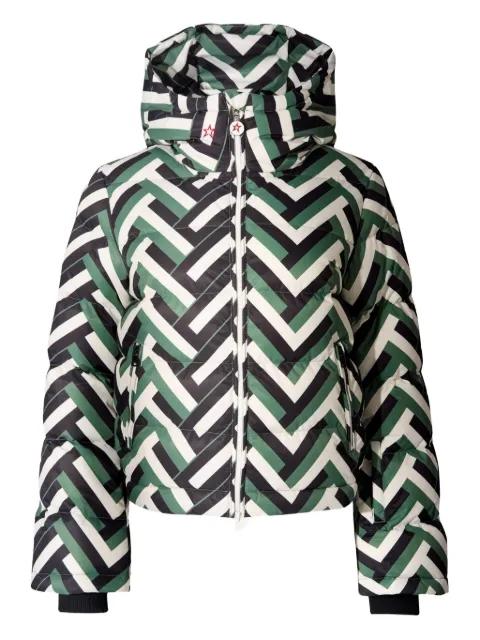 Polar Flare chevron hoodied jacket by PERFECT MOMENT