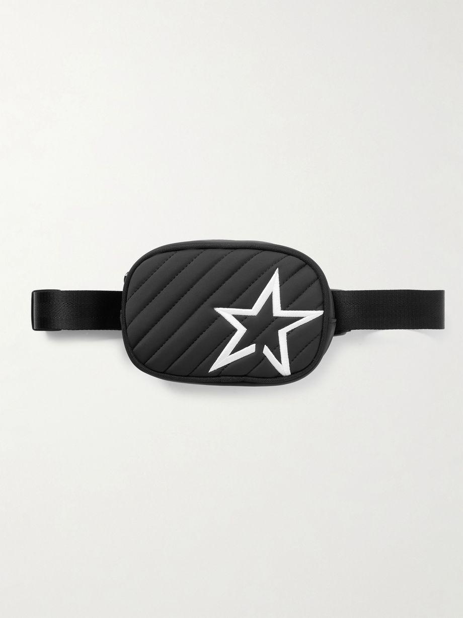 Star embroidered quilted shell belt bag by PERFECT MOMENT