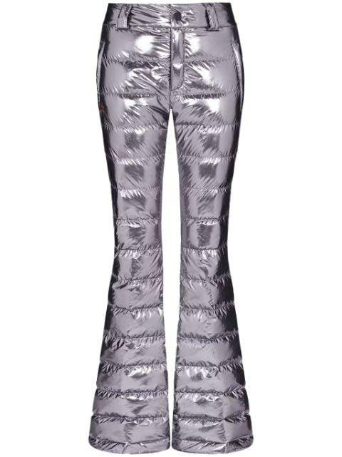 Talia metallic-finish ski trousers by PERFECT MOMENT