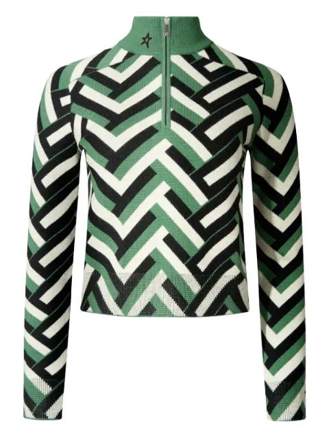 chevron-pattern jumper by PERFECT MOMENT