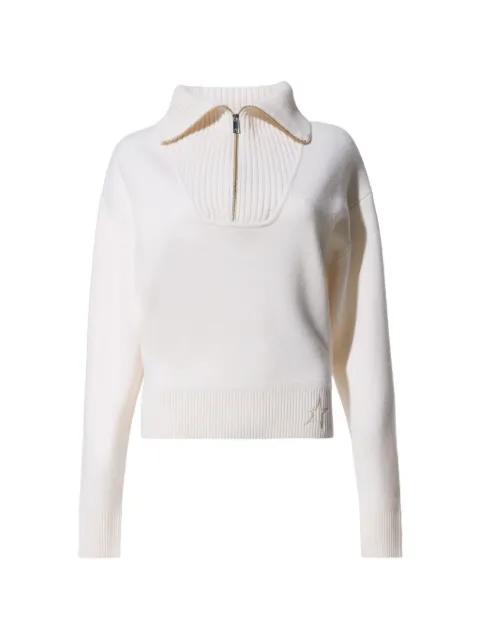 half zip ribbed top by PERFECT MOMENT