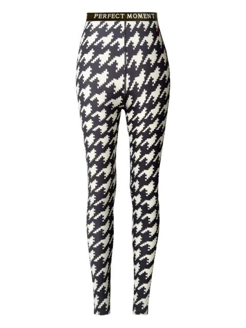 houndstooth base layer leggings by PERFECT MOMENT
