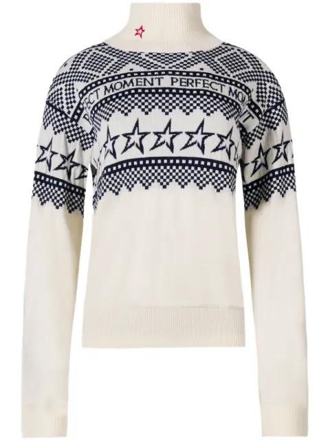 intarsia-knit sweater by PERFECT MOMENT