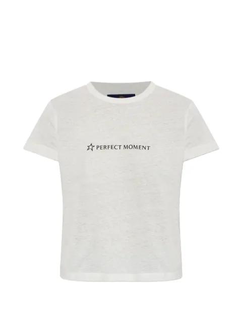 logo-print T-shirt by PERFECT MOMENT