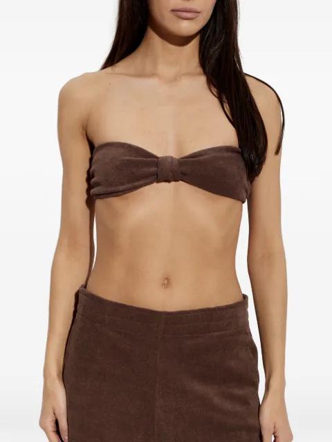 terry-cloth bandeau top by PERFECT MOMENT