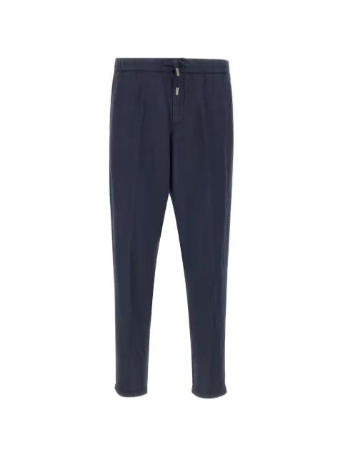 drawstring-waistband tapered trousers by PERFECTION