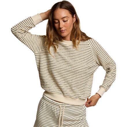 Alexi Reverse French Terry Stripe Sweatshirt by PERFECTWHITETEE