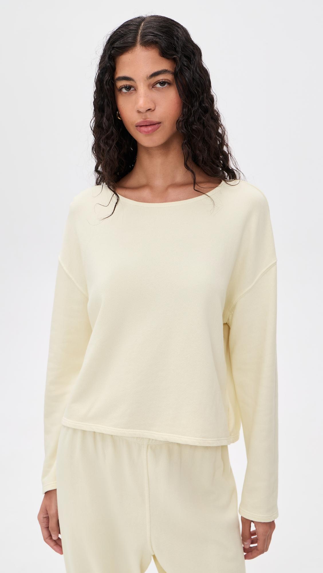 Briana French Terry Long Sleeve Tee by PERFECTWHITETEE