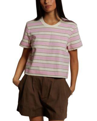 Gia Short Sleeve Rugby Crew Tee by PERFECTWHITETEE