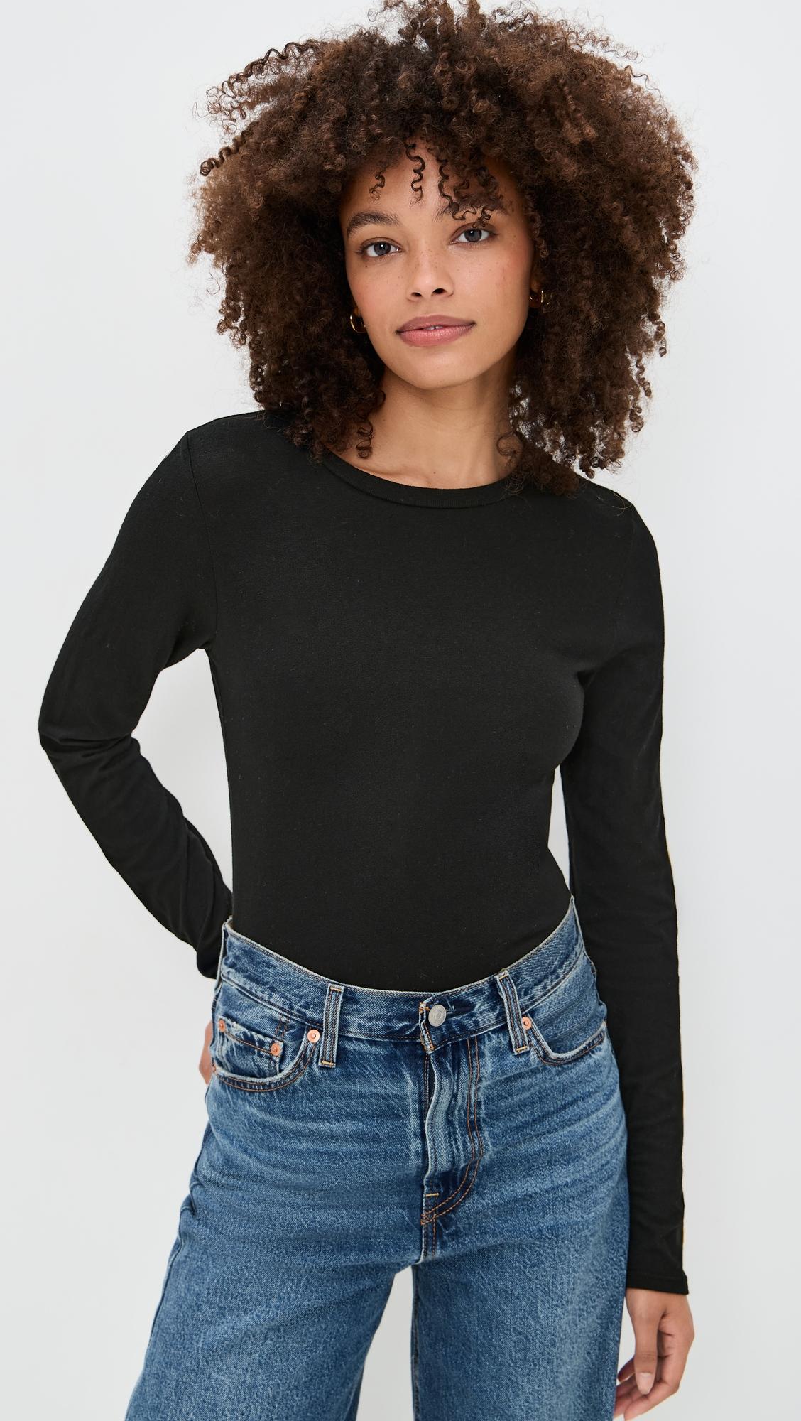 Jamie Recycled Cotton Long Sleeve Crew by PERFECTWHITETEE