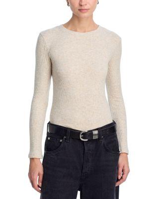 Jolie Ribbed Long Sleeve Tee by PERFECTWHITETEE