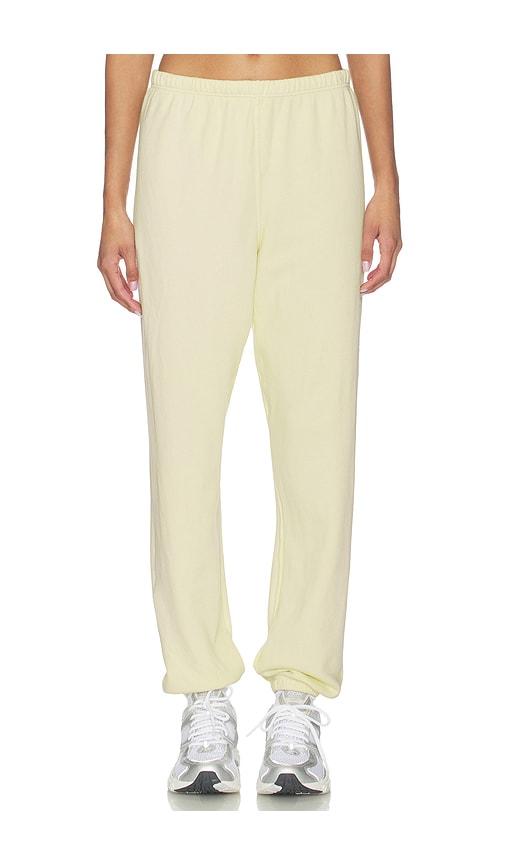 perfectwhitetee French Terry Easy Sweatpant in Lemon by PERFECTWHITETEE