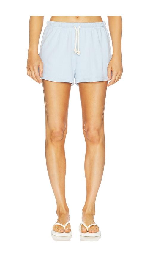 perfectwhitetee French Terry Sweat Shorts in Baby Blue by PERFECTWHITETEE