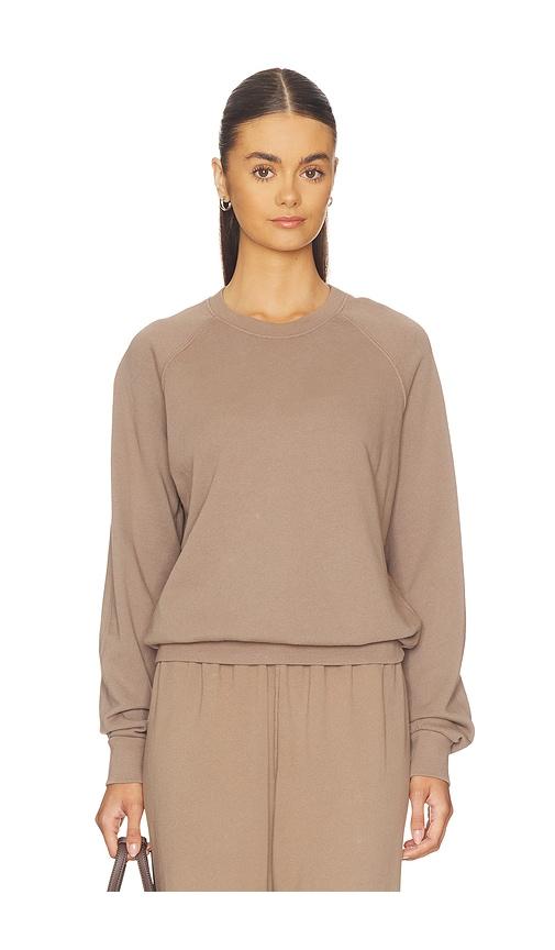 perfectwhitetee French Terry Sweatshirt in Brown by PERFECTWHITETEE