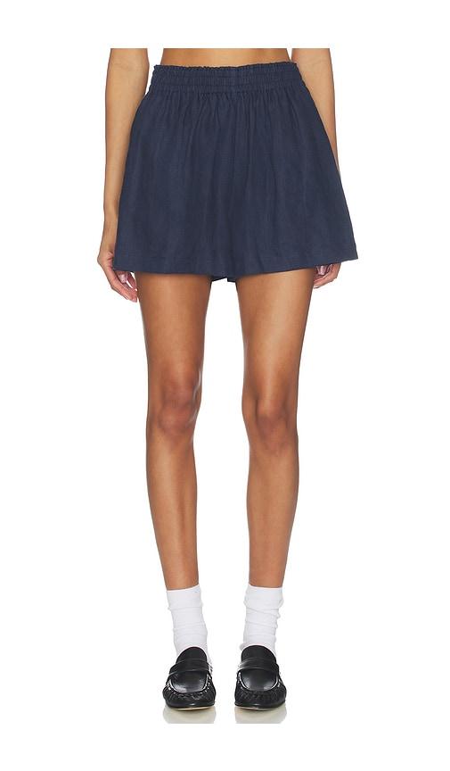 perfectwhitetee Linen Shorts in Navy by PERFECTWHITETEE