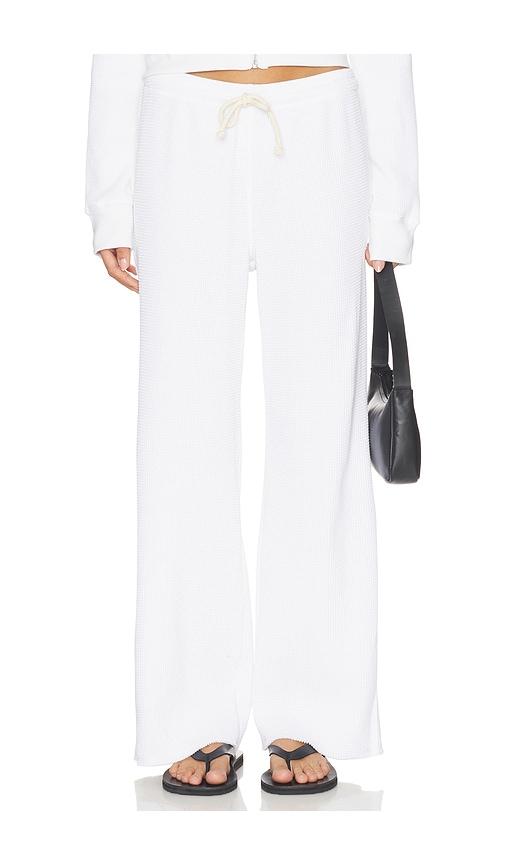 perfectwhitetee Waffle Pants in White by PERFECTWHITETEE