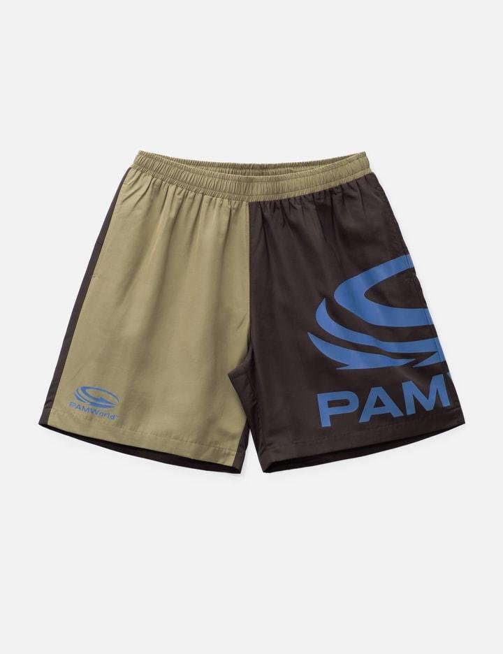 Bicoloured contrast swim shorts by PERKS&MINI