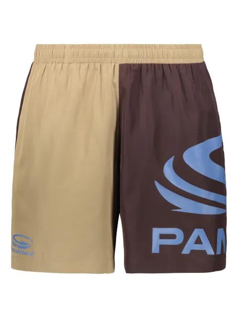 logo-print two-tone swim shorts by PERKS&MINI