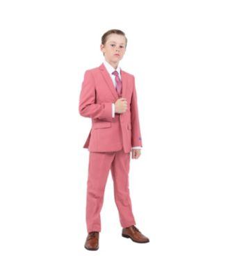 Little Boys 5 Piece Pastel Suit Set by PERRY ELLIS