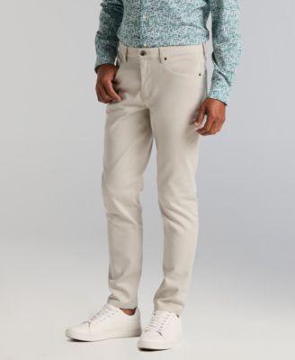 Men's Double-Weave Slim-Fit 5-Pocket Pants by PERRY ELLIS