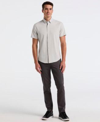 Men's Double-Weave Slim-Fit 5-Pocket Pants by PERRY ELLIS