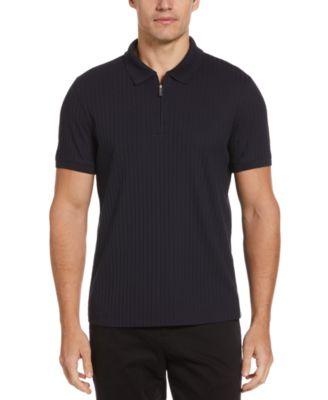Men's Quarter-Zip Polo Shirt by PERRY ELLIS