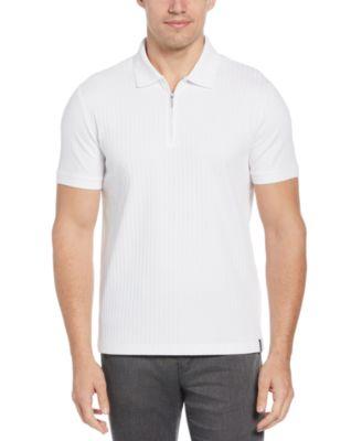 Men's Quarter-Zip Polo Shirt by PERRY ELLIS