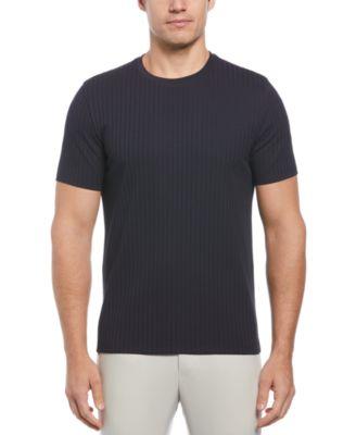 Men's Rib Knit Crew Neck T-Shirt by PERRY ELLIS