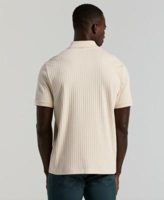 Men's Vertical Rib Button-Front Shirt by PERRY ELLIS