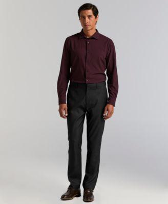 Men's Modern-Fit Sharkskin Dress Pants by PERRY ELLIS PORTFOLIO