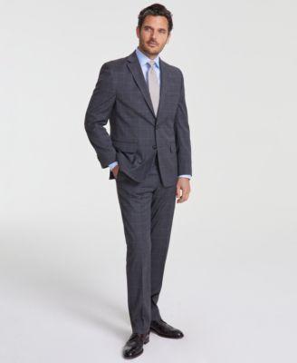 Men's Modern-Fit Solid Nested Suit by PERRY ELLIS PORTFOLIO