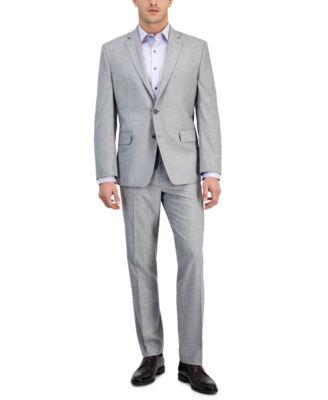 Men's Modern-Fit Solid Nested Suit by PERRY ELLIS PORTFOLIO