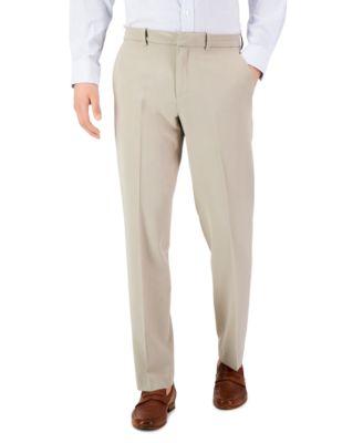 Men's Modern-Fit Stretch Solid Resolution Pants by PERRY ELLIS PORTFOLIO