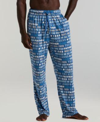 Men's Number 1 Dad Mid-Rise Sleep Pants by PERRY ELLIS PORTFOLIO
