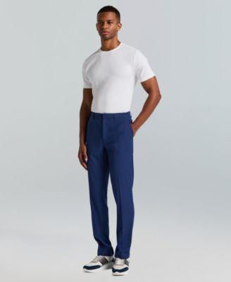 Men's Slim-Fit Flat Front Dress Pants by PERRY ELLIS PORTFOLIO
