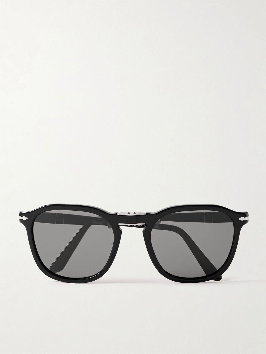 Round-Frame Foldable Acetate Sunglasses by PERSOL