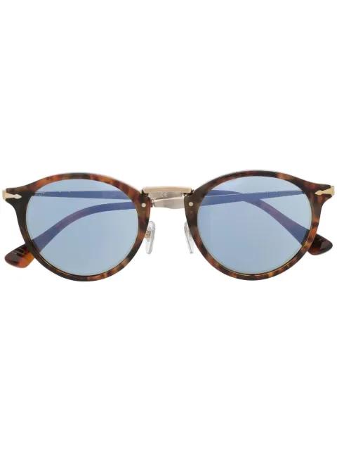 round tinted sunglasses by PERSOL
