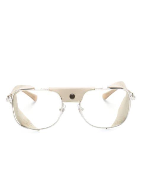 square-frame layered glasses by PERSOL
