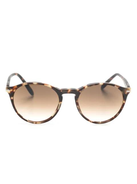 tortoiseshell-effect round-frame sunglasses by PERSOL