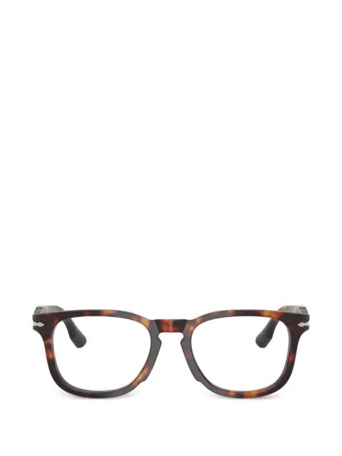 tortoiseshell-effect square-frame glasses by PERSOL