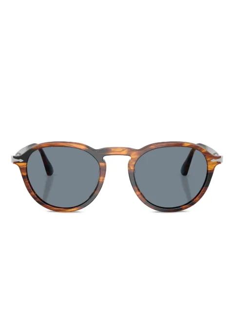 tortoiseshell round-frame sunglasses by PERSOL